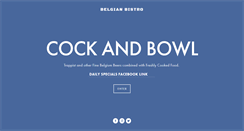 Desktop Screenshot of cockandbowl.com